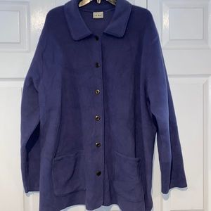 LL Bean button down fleece
